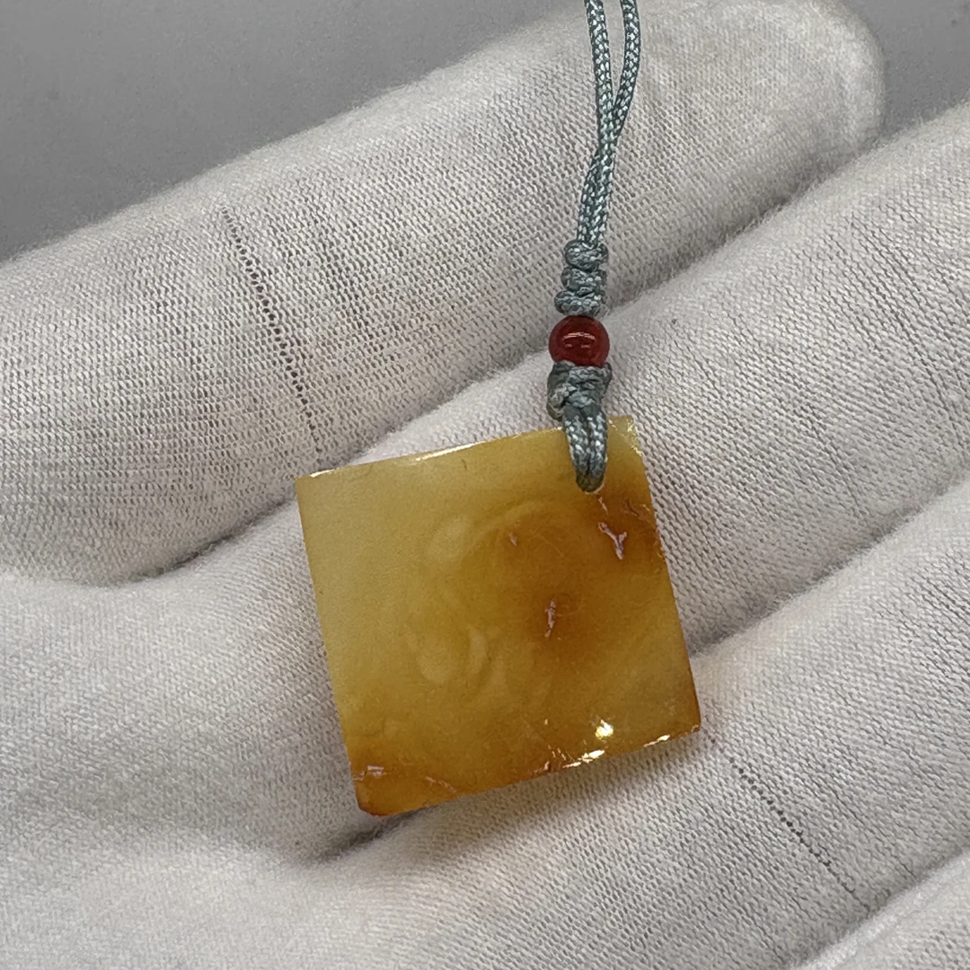 天然蜜蜡方牌手机链1.78g气质时尚百搭