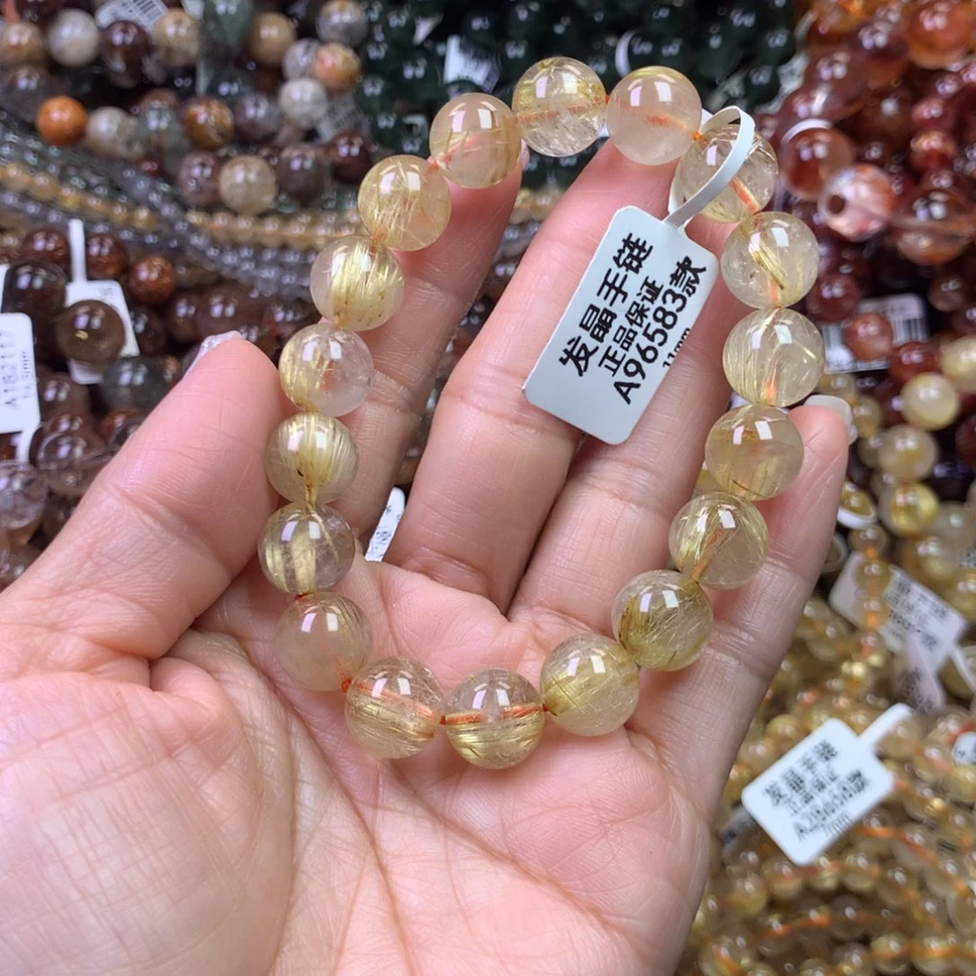 呆***箢水晶未镶嵌手链11111111111
