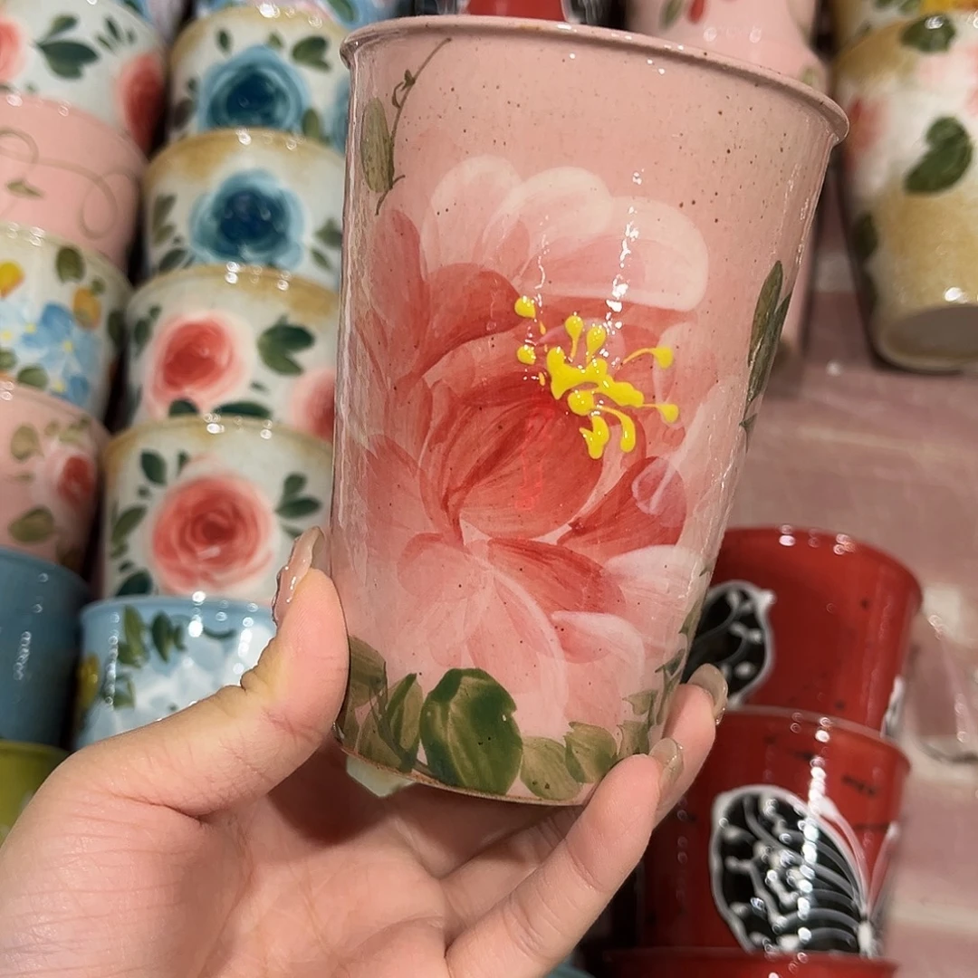 陶泥景德镇手工手绘高温釉下彩