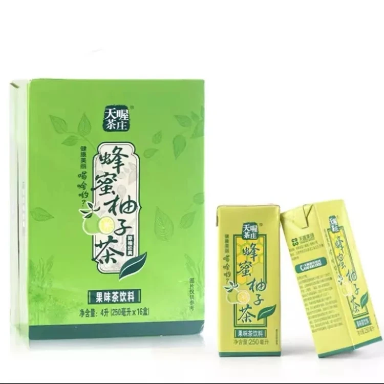 天喔茶庄蜂蜜柚子茶4L(250ml*16盒*1箱)