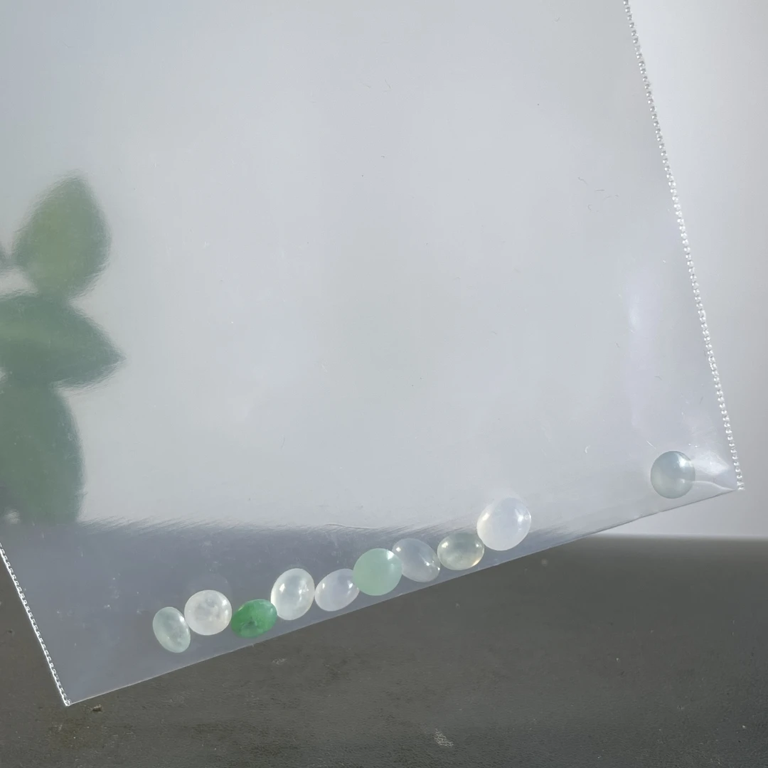 JCW09-019  天然缅甸A货翡翠  翡翠蛋面一组