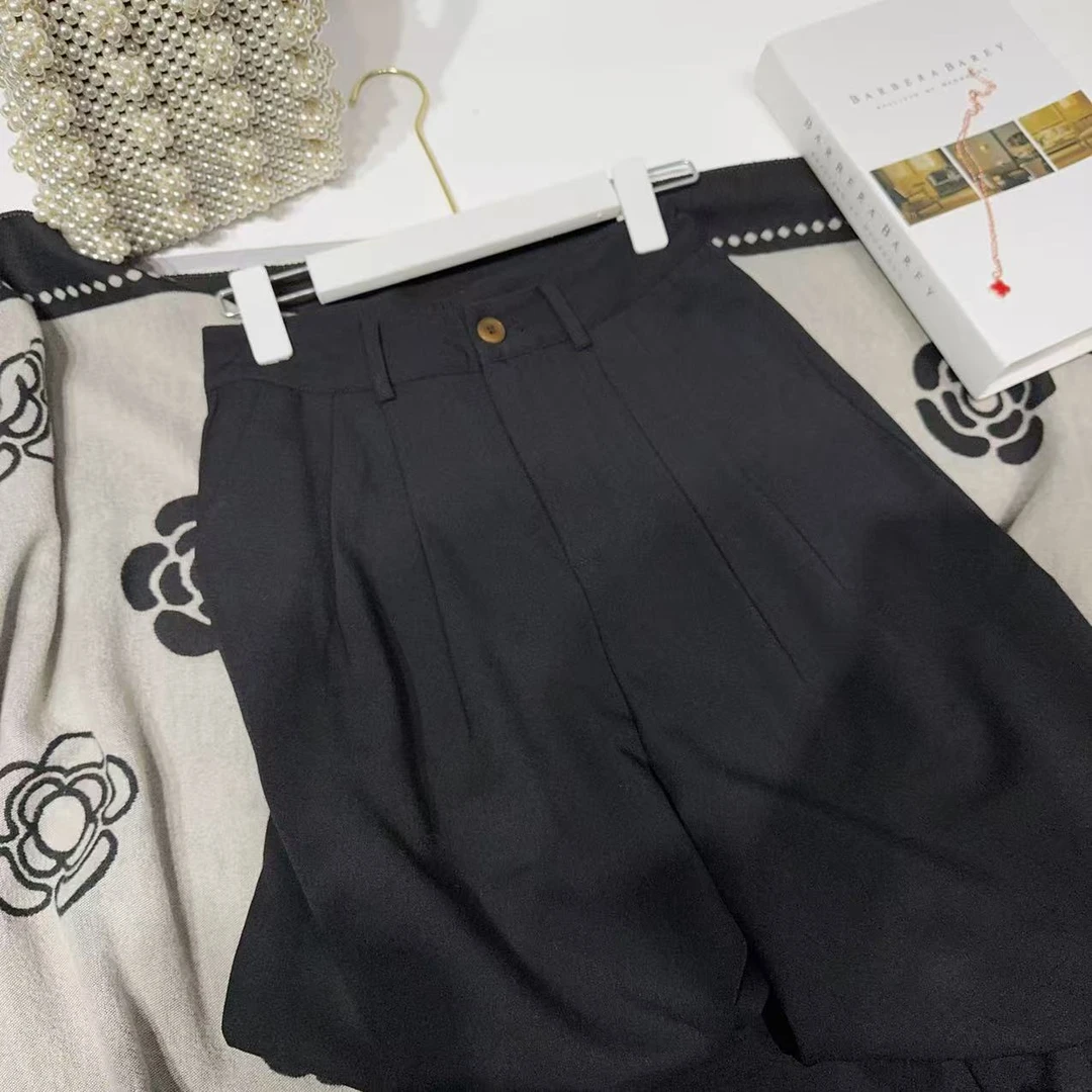 CQS S腰66长99经典日常女宽松直筒休闲显瘦复古百搭裤子 8179