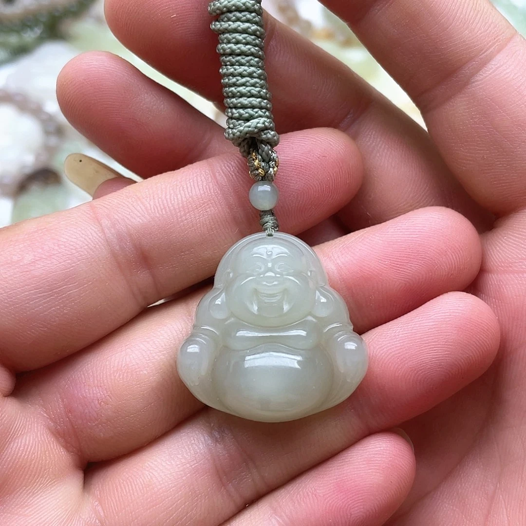 和田玉未镶嵌吊坠(不含链)