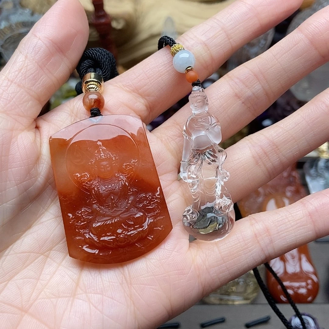 考***5颈饰未镶嵌水晶吊坠
