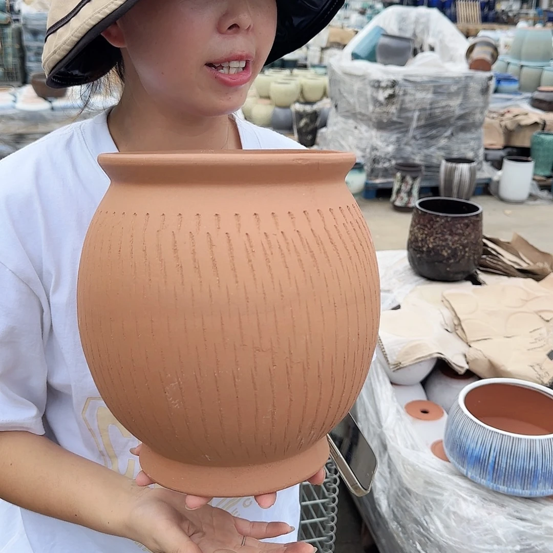 紫砂花盆王嫂花盆0925-112高25口19