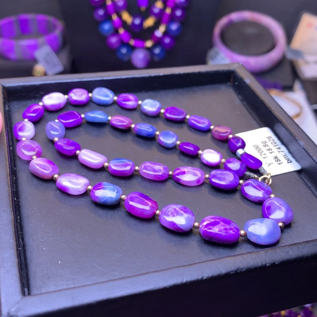 苏纪石（舒俱来）18K金镶嵌项链