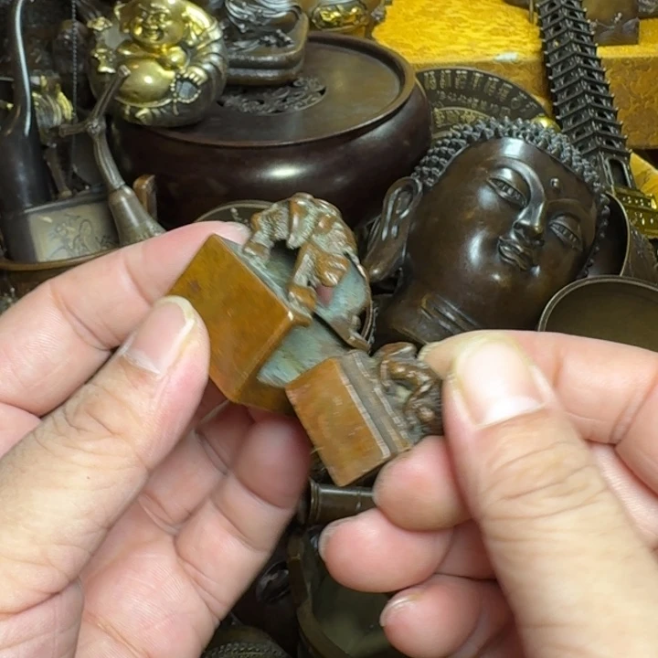 铜器摆件收收藏藏