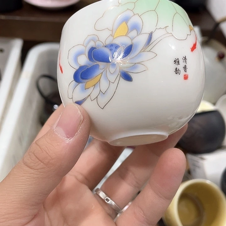 陶瓷茶具全部清清完回家过年