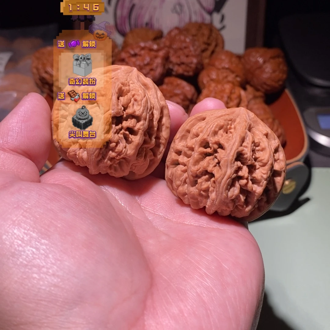 吊坠文玩核桃全品44粗筋1190