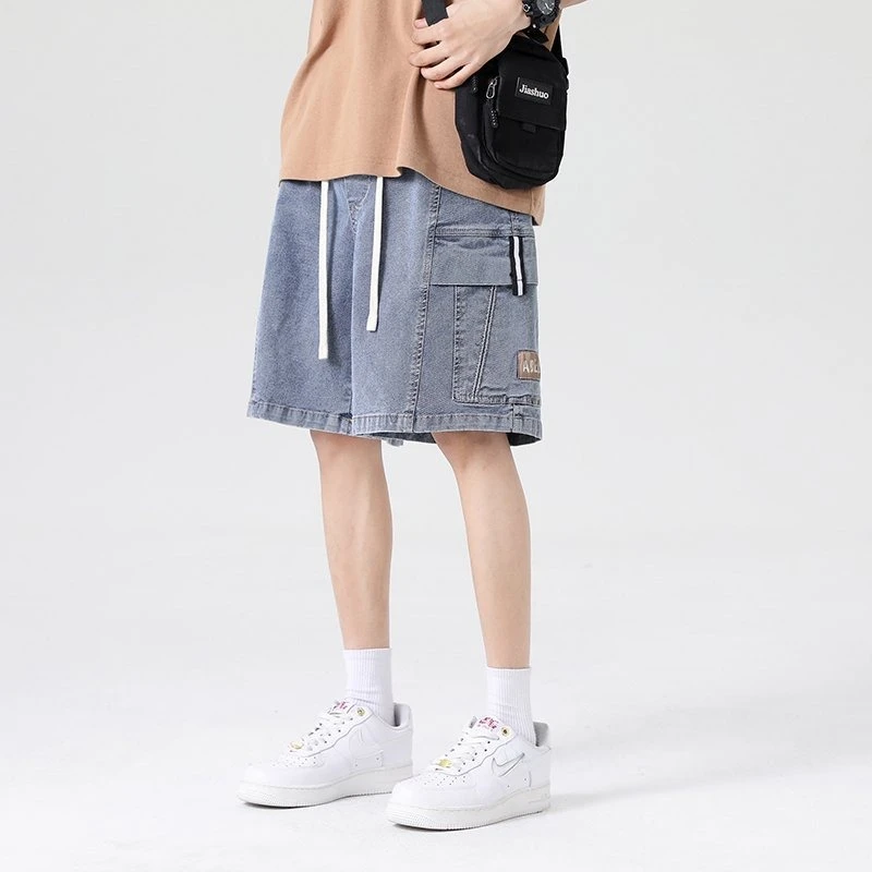 90-280斤夏季男士宽松短裤凉感薄款工装裤多口袋五分裤胖子大码男