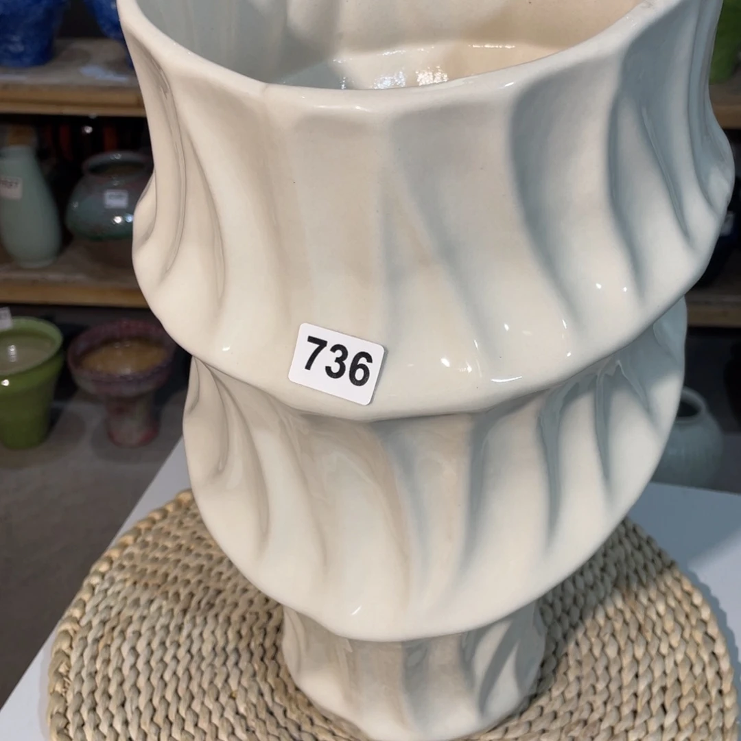 发***发白泥花瓶景德镇陶瓷艺术研究院