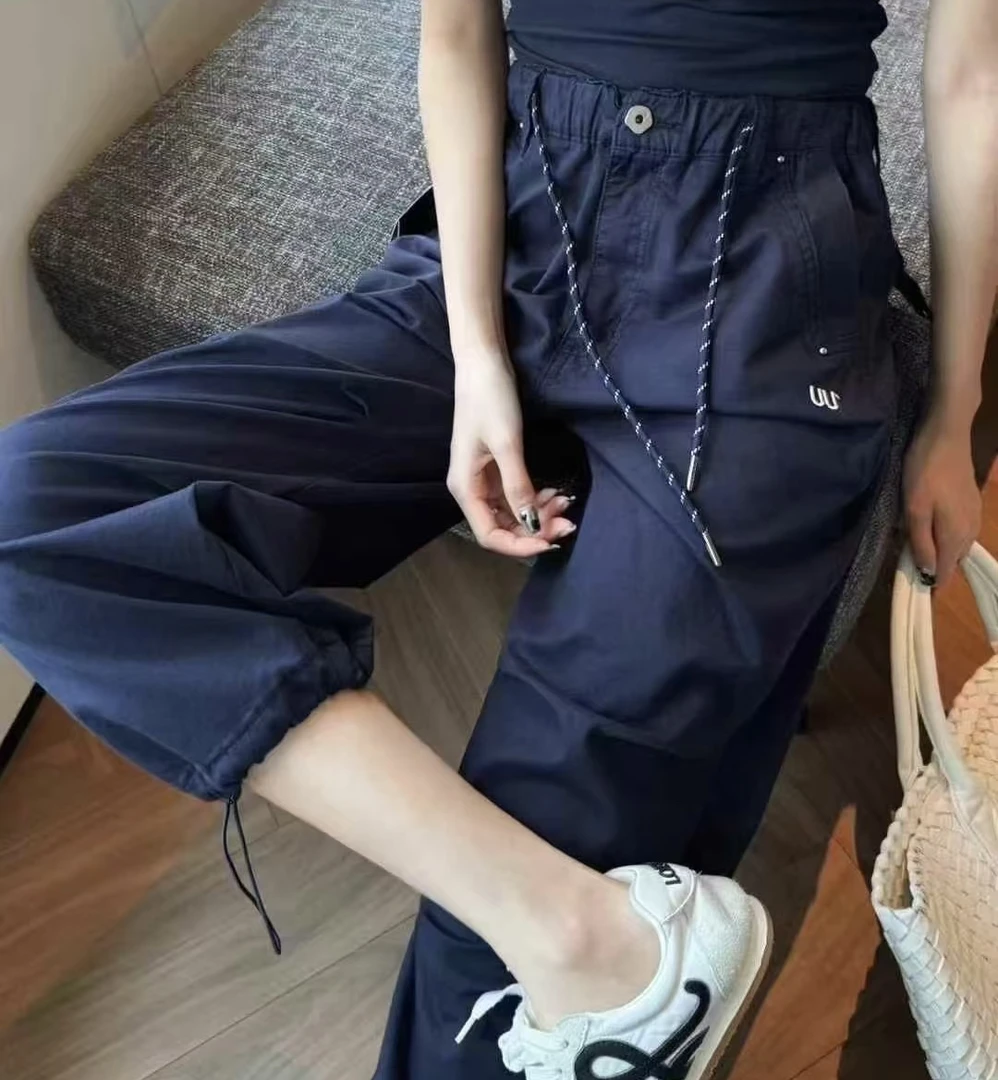 3U1019中腰九分工装裤（裤长87）