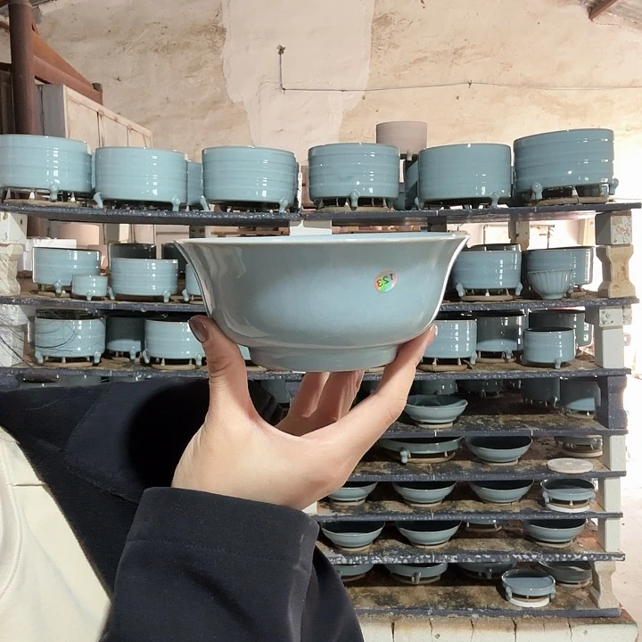 浦***易编号123天青釉汝窑碗