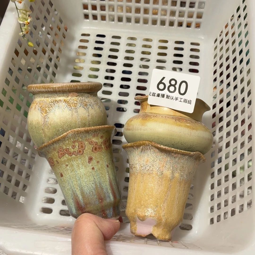 瑕疵景德镇陶瓷花盆艺术