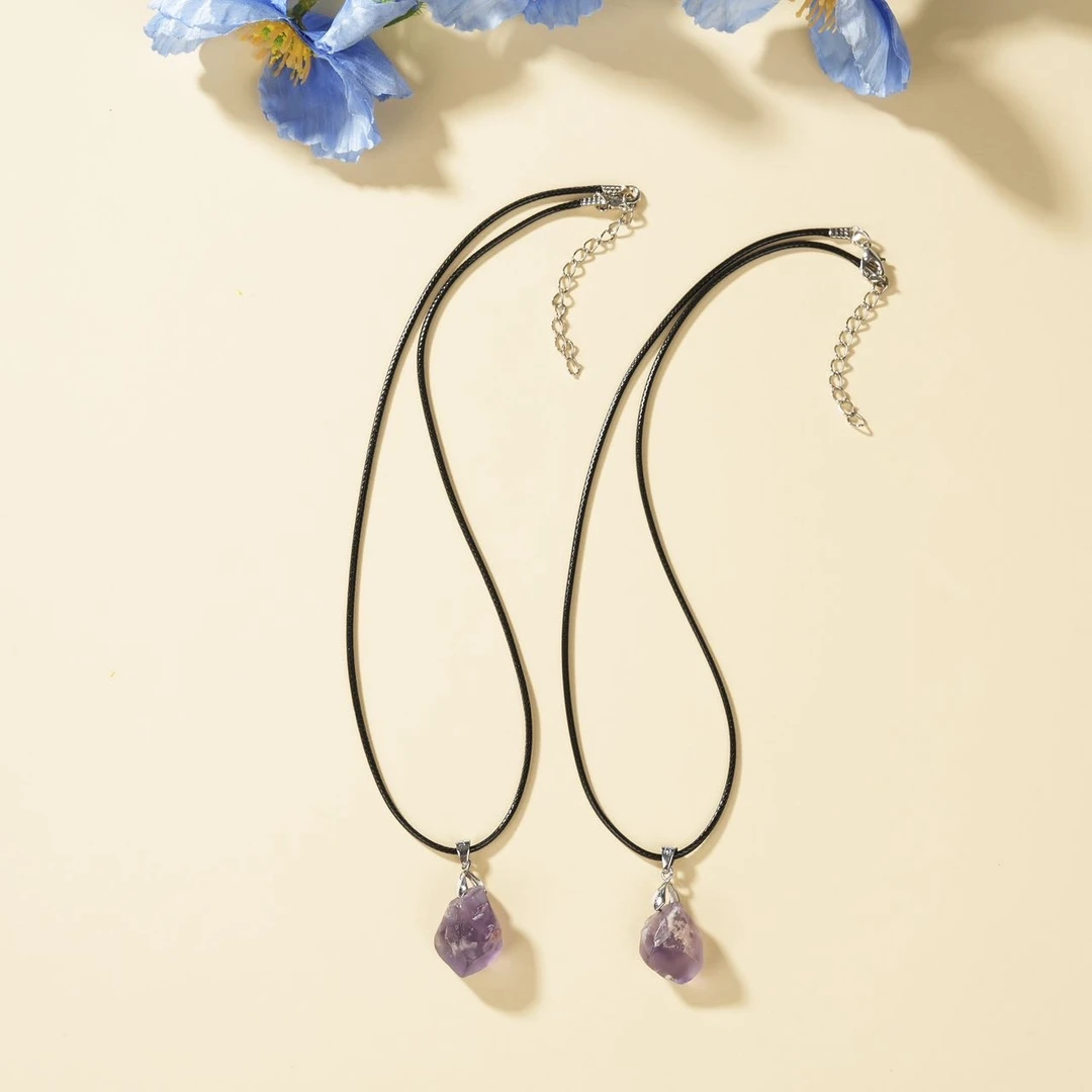 【云上叙】紫水晶标本吊坠-多样性发其一-随形-V58978-9（东哥）