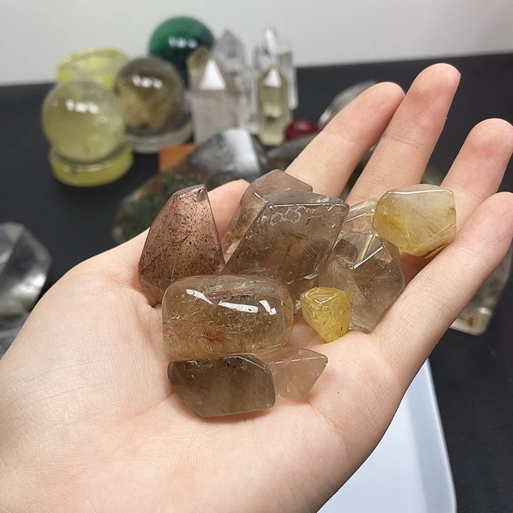 水晶未镶嵌珠宝半成品384水晶石