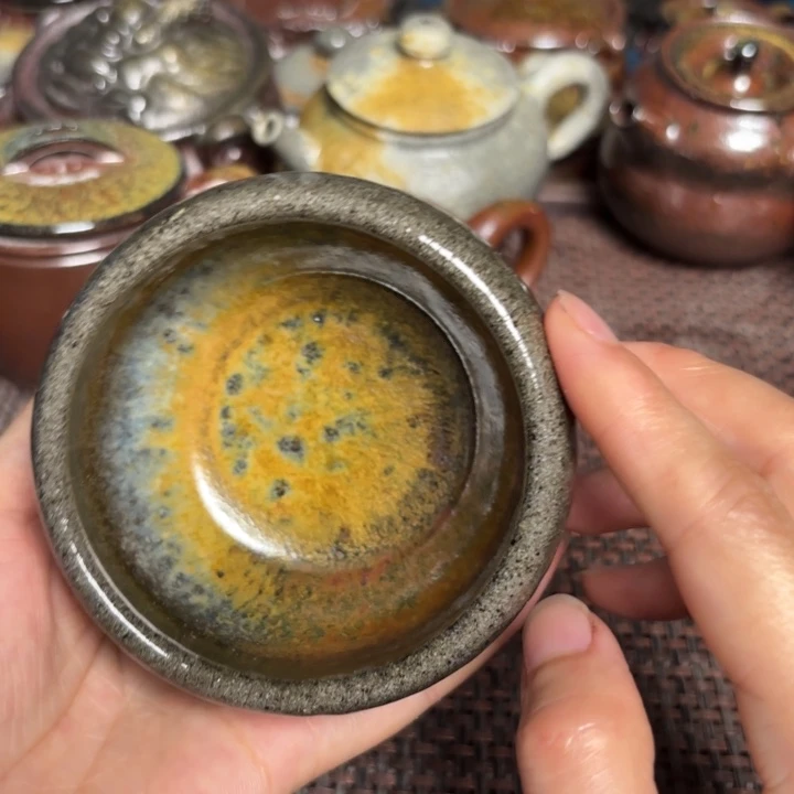 茶杯紫砂压手福气