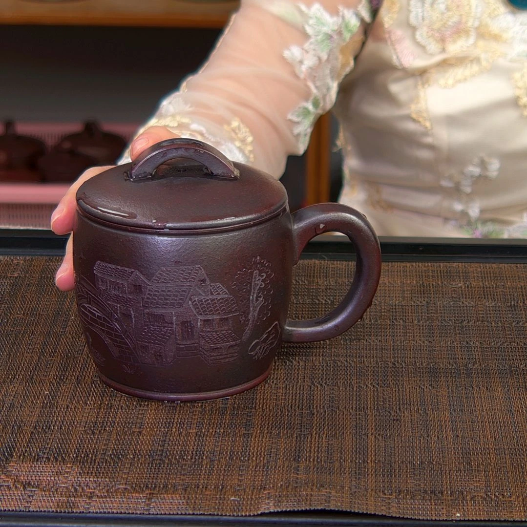 茶杯紫砂高货放漏