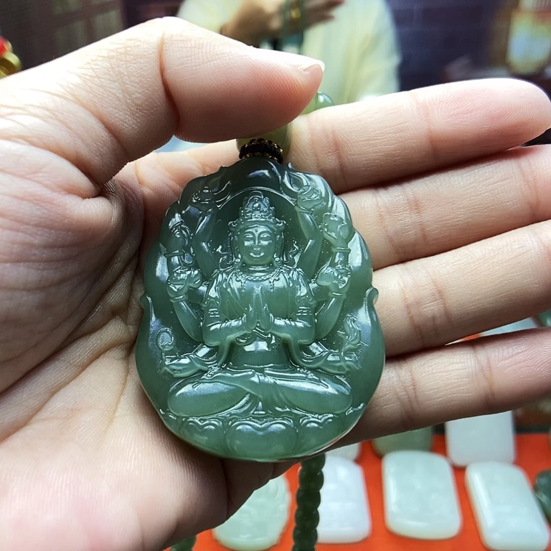 颈饰未镶嵌和田玉沉**道