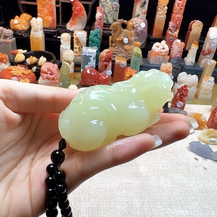 移***动昌化石印石寿山石雕刻