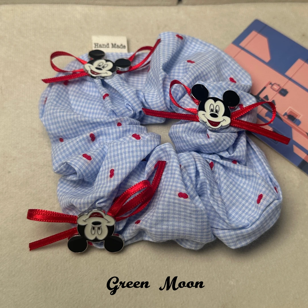 【海盐特调】甜酷辣妹卡通蓝色米老板可爱发绳发圈原创B041