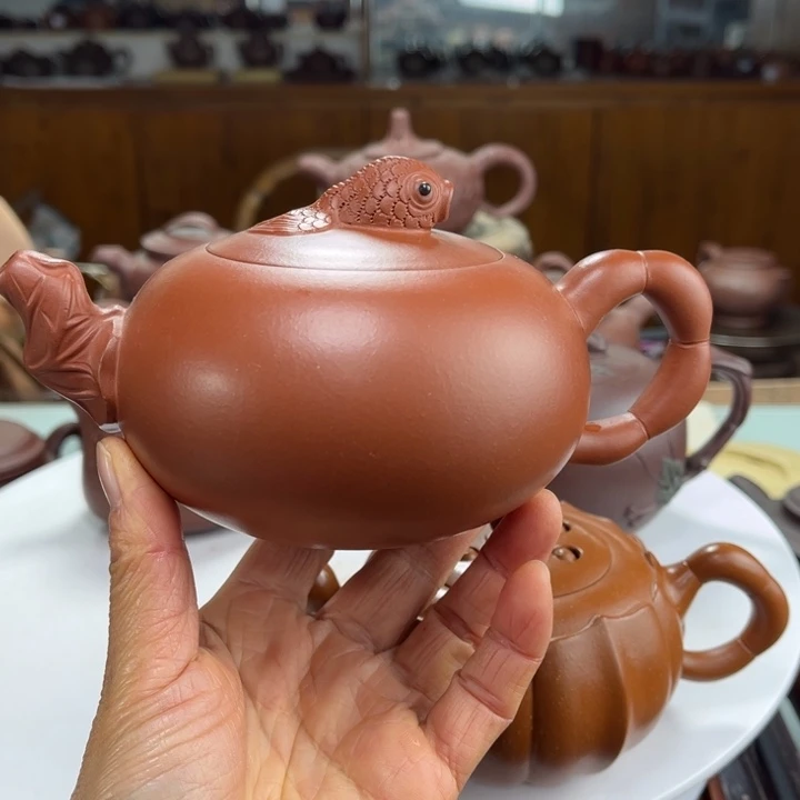 紫砂茶壶紫砂花茶