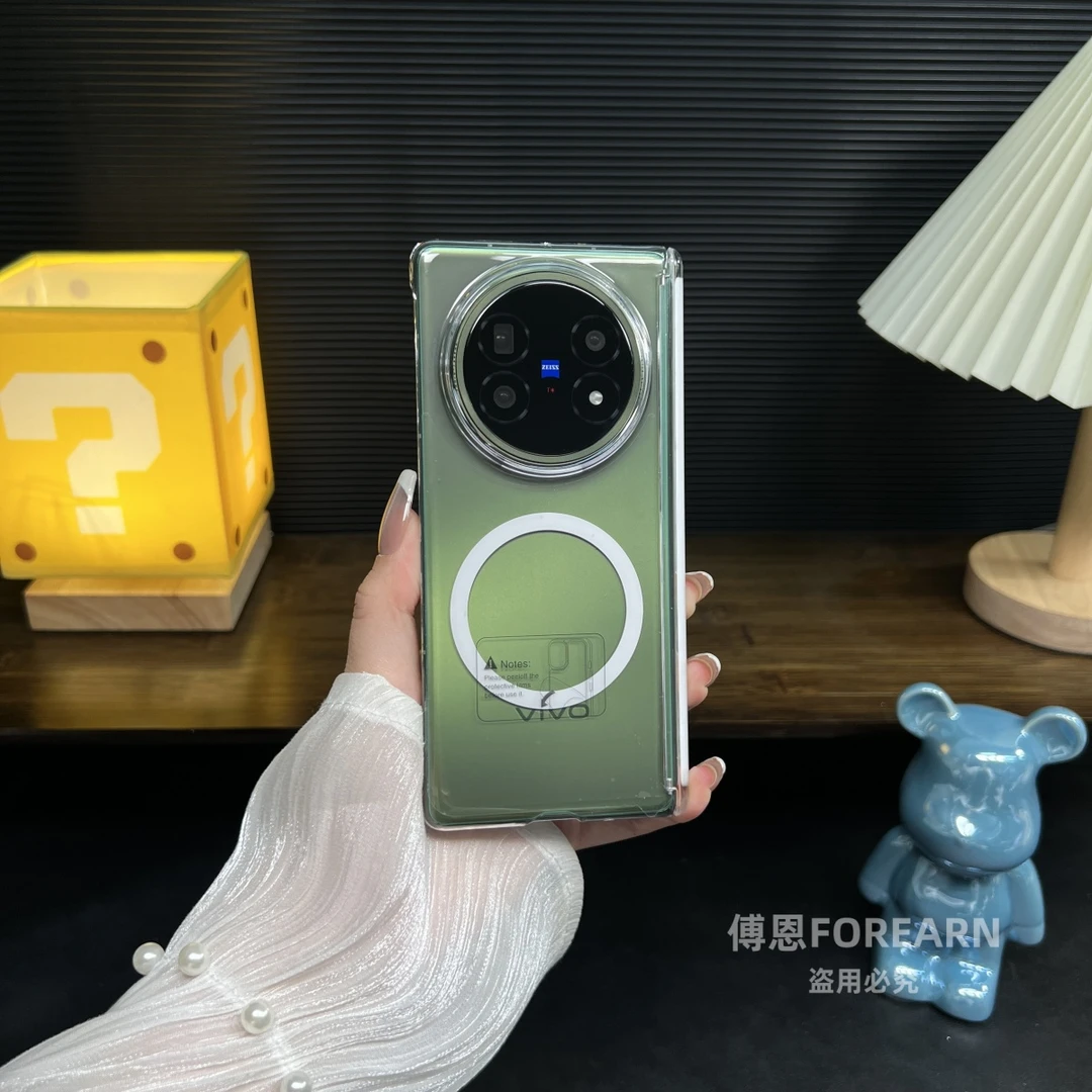 适用于vivoXFold5手机壳xfold5折叠屏磁吸保护套新款网红创意超薄