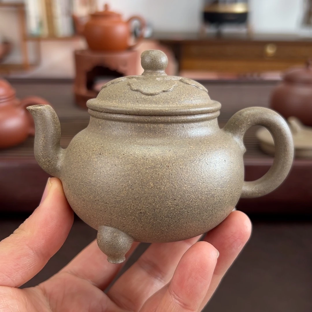 紫砂茶壶雪花青段150毫升
