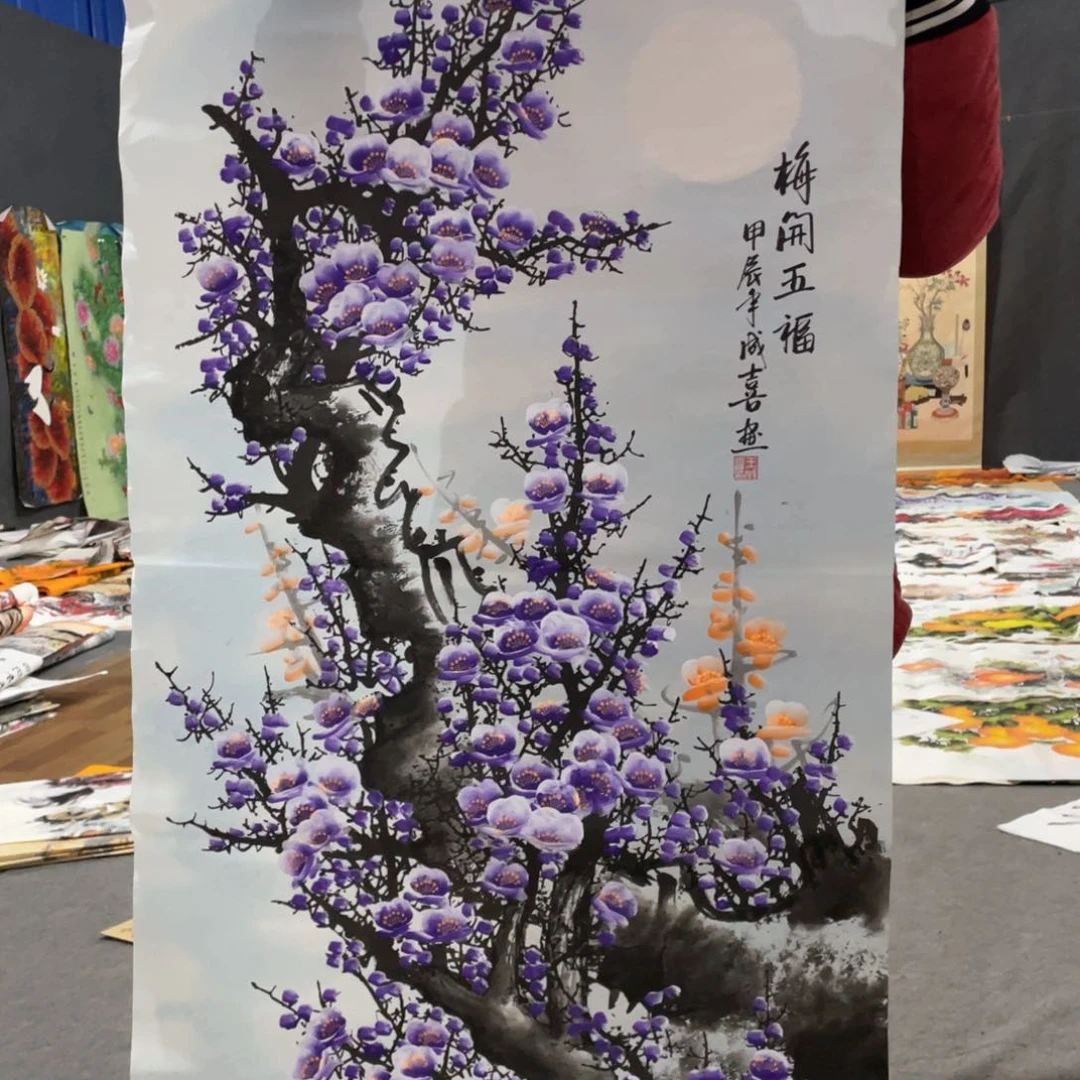 国画国画作品画心一张