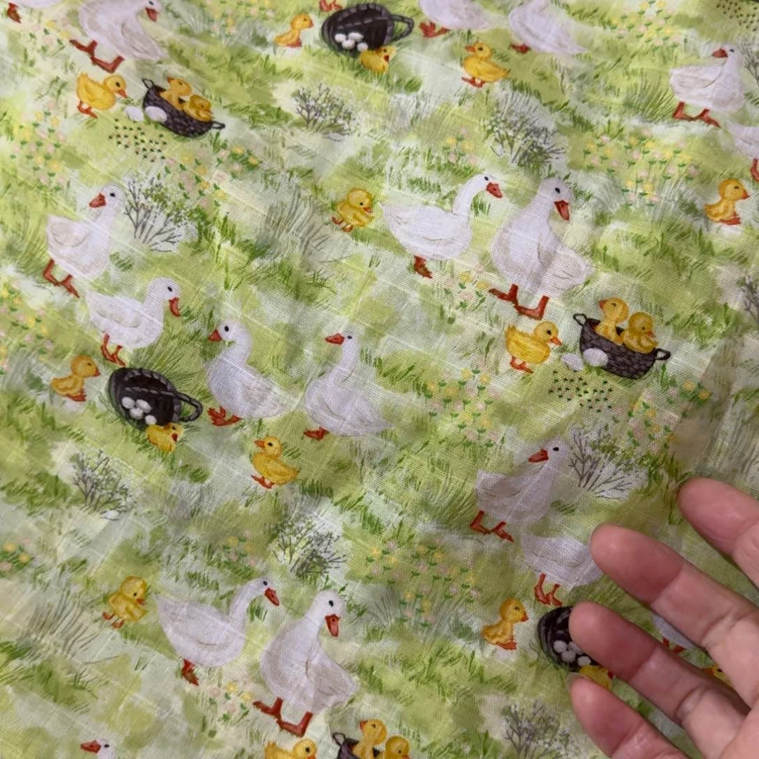 棉超舒服纯棉格纹双层纱1米价x1.67米宽E