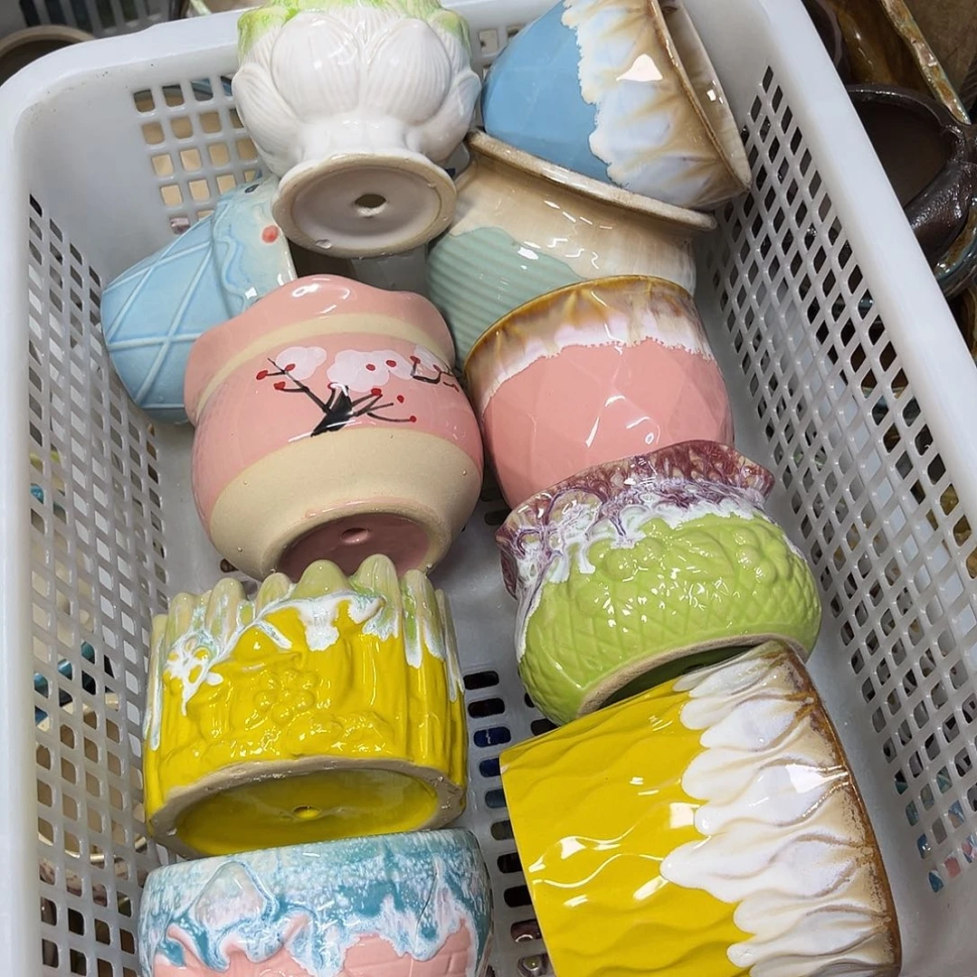 陶瓷花盆特价上新口8-10厘米