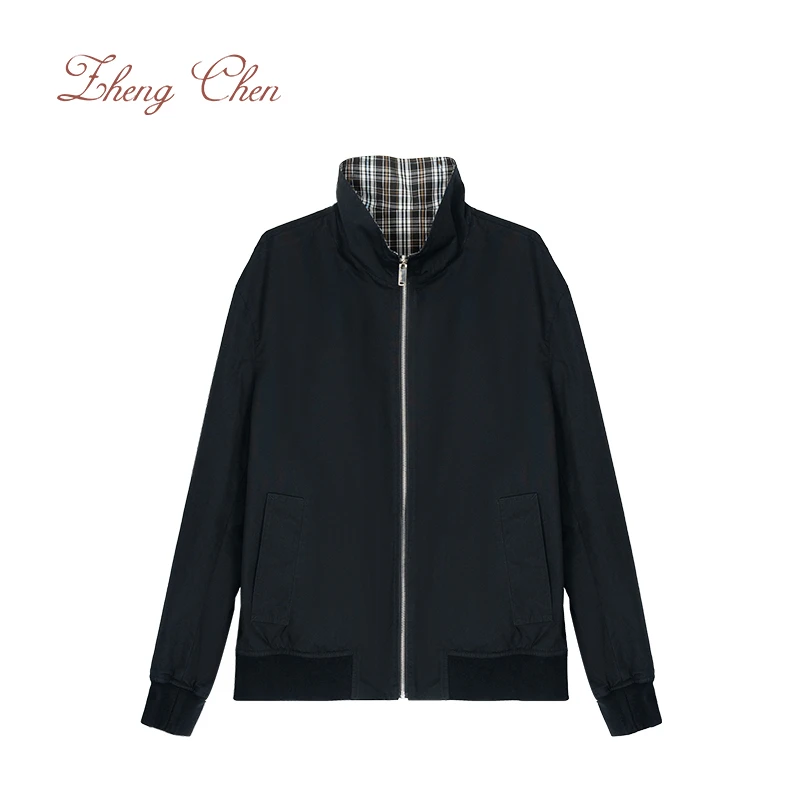 进口supima棉定制花型双面穿夹克C-K95855