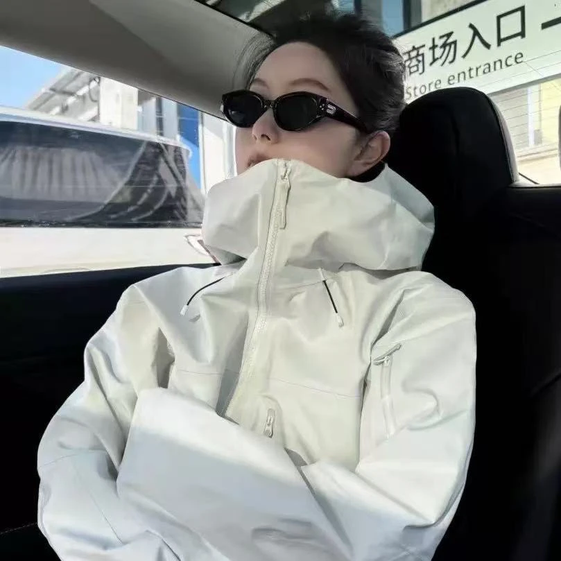 高品质-- 鸟家V7代户外休闲硬壳防风防水男女情侣款冲锋衣外套