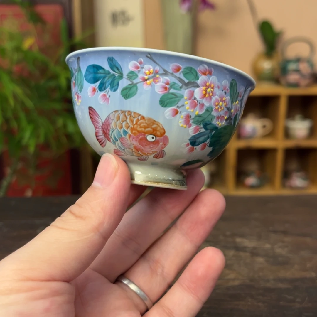 柴烧手工手绘陶瓷