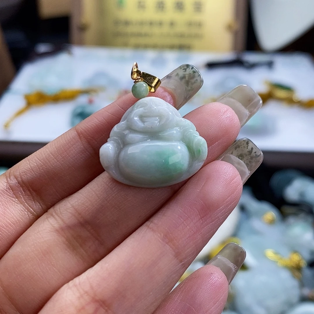 翡翠未镶嵌颈饰3149