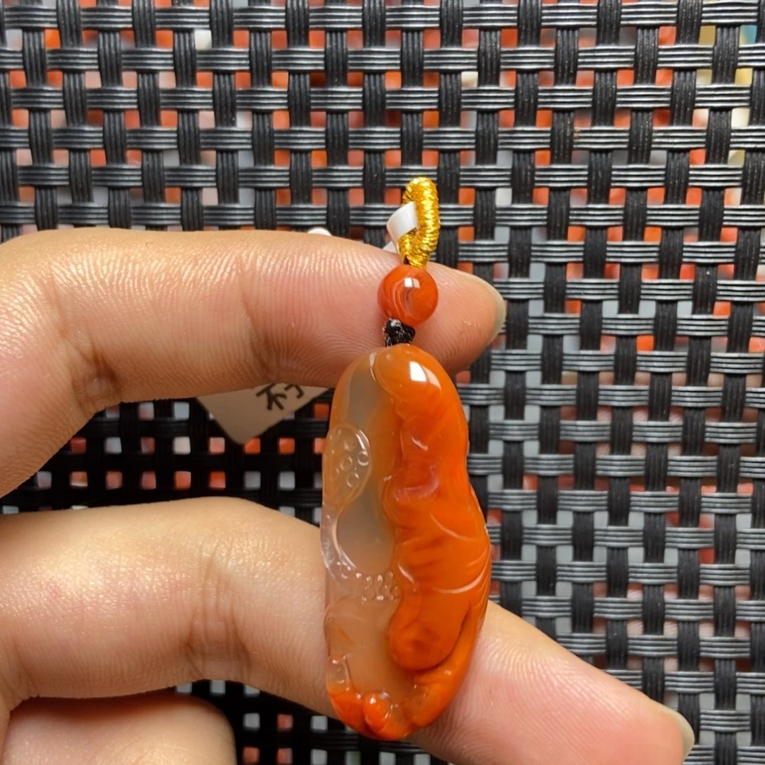 南红玛瑙未镶嵌吊坠(不含链)