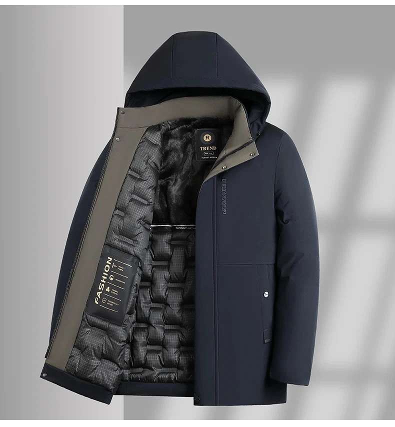 撤柜大捡漏！秋冬男士户外休闲可脱卸连帽中长款防风保暖棉服外套