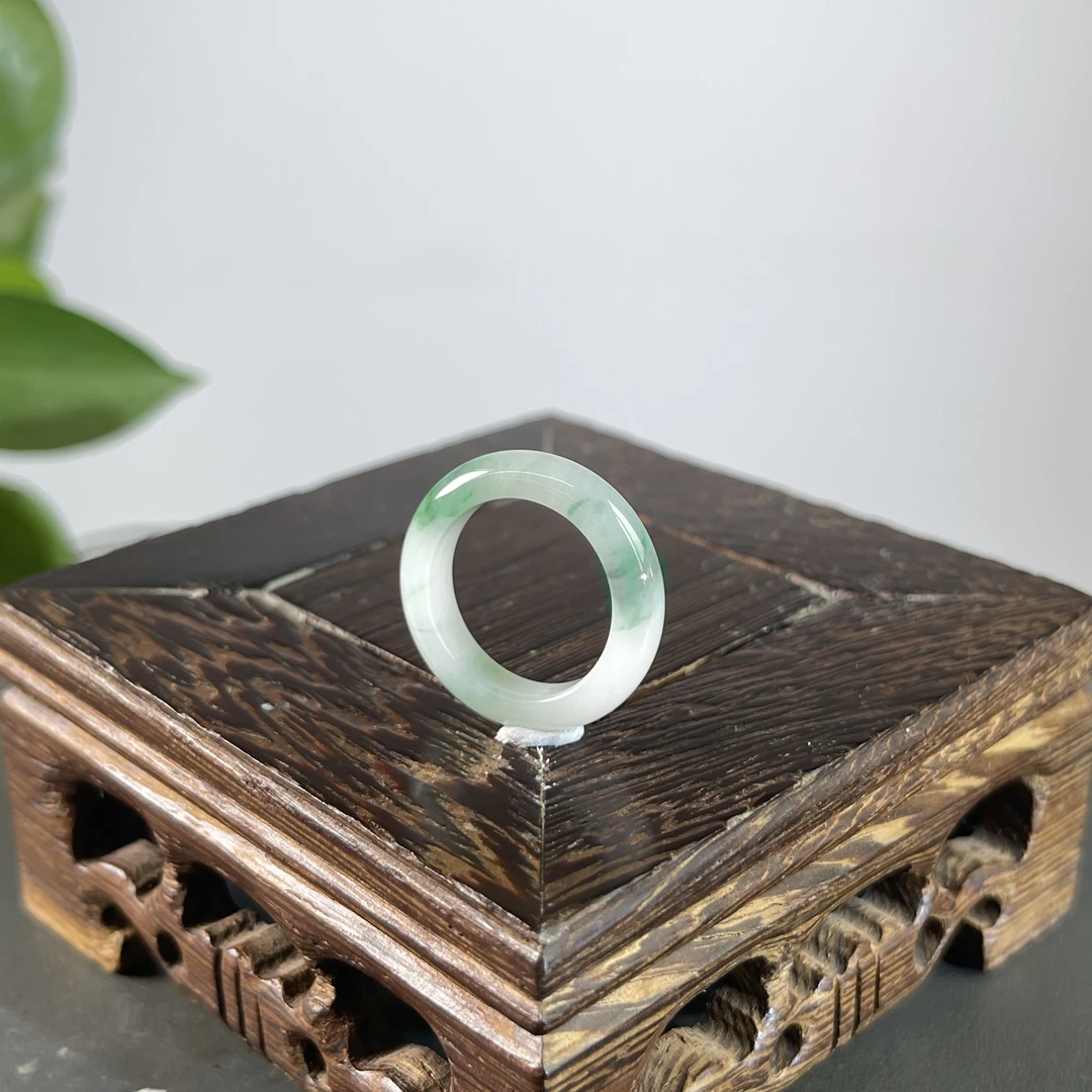 JCB25-015 天然翡翠缅甸A货 翡翠戒圈13#