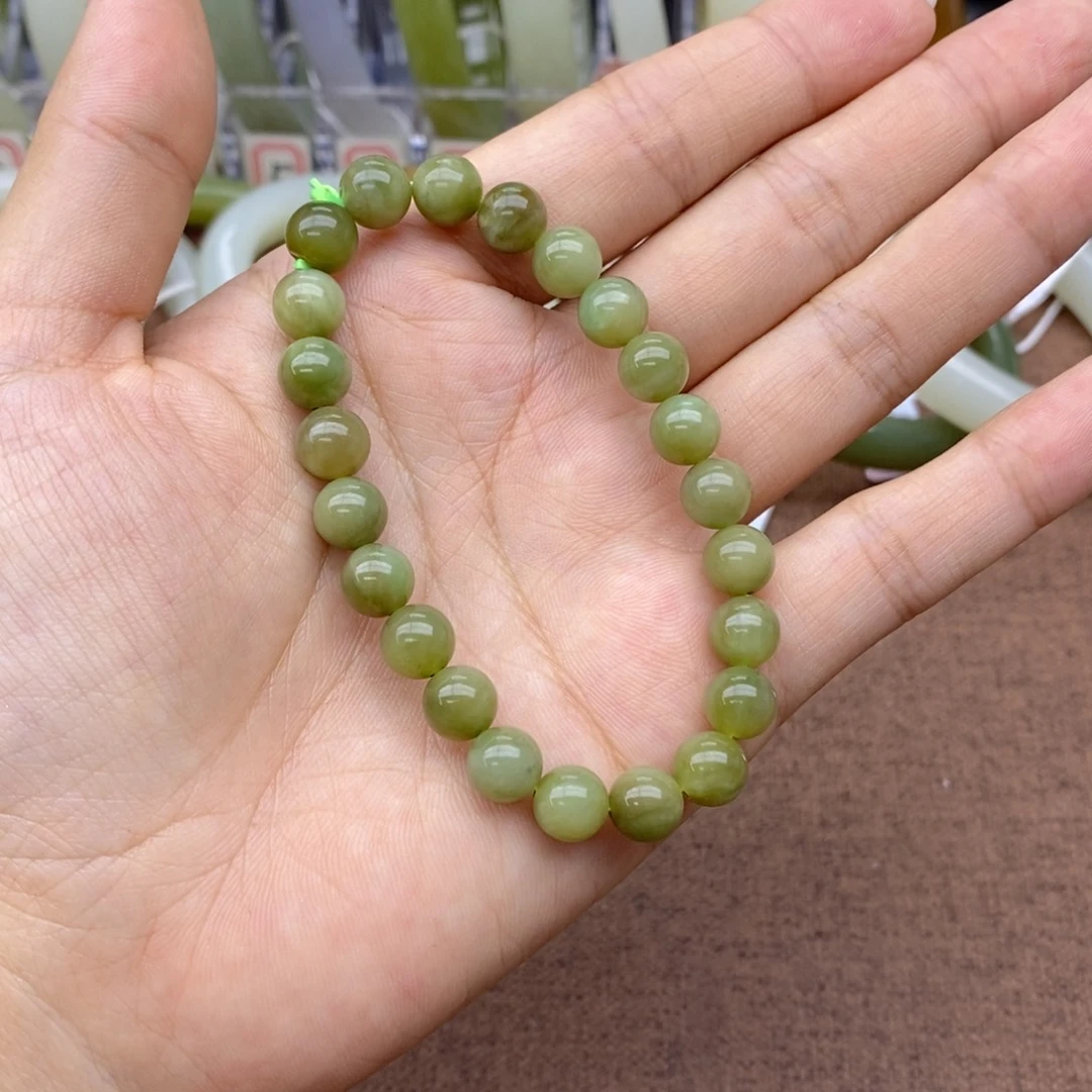 手串未镶嵌和田玉绵**雨卡8