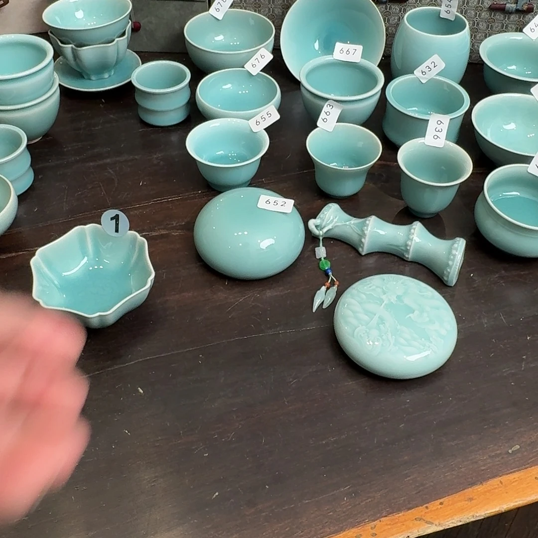 哥***拉龙泉窑青瓷南宋老釉福利01