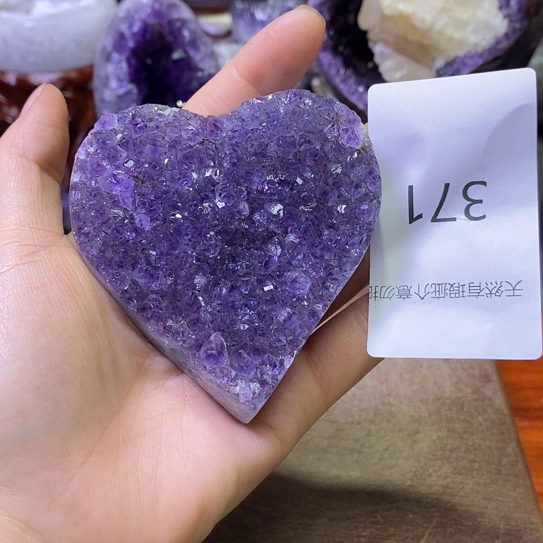 紫晶珠宝半成品未镶嵌