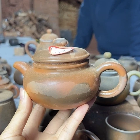 戬谷龙窑柴烧茶壶157