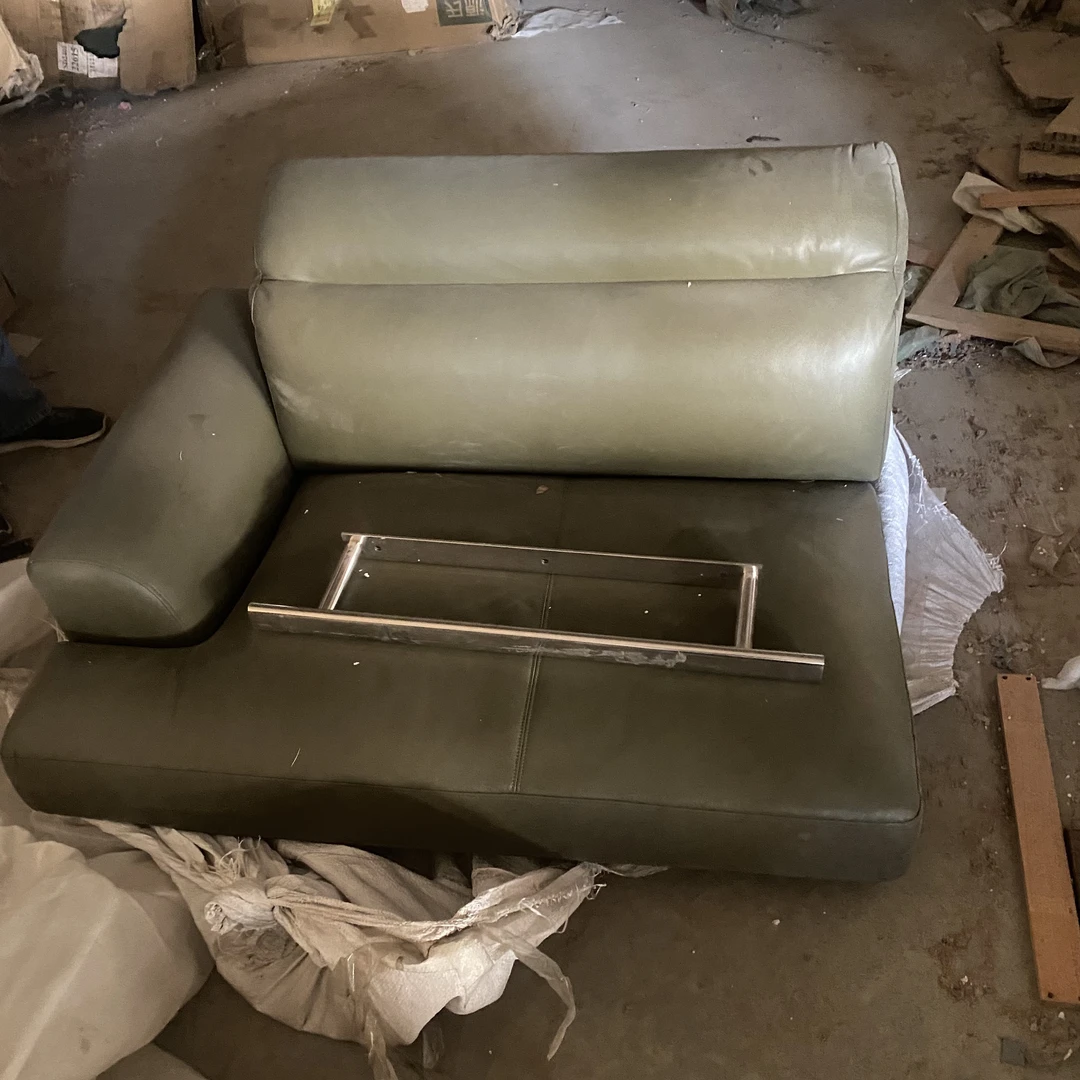 沙发皮双人位120×100瑕疵无售后木工0322