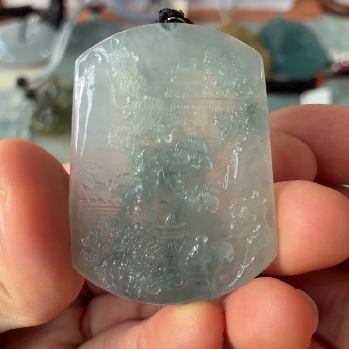 翡翠未镶嵌颈饰天然翡翠