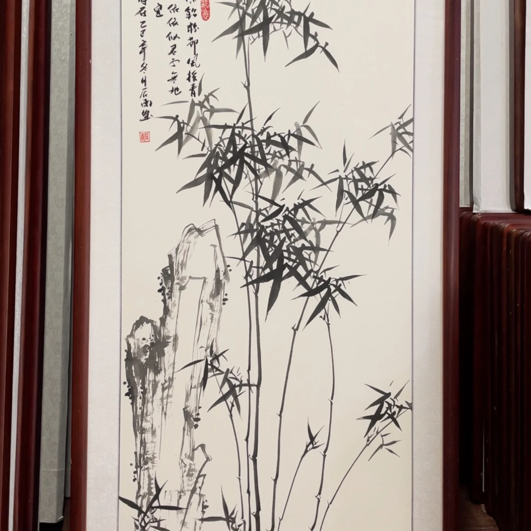 国画带框尺寸63*123厘米