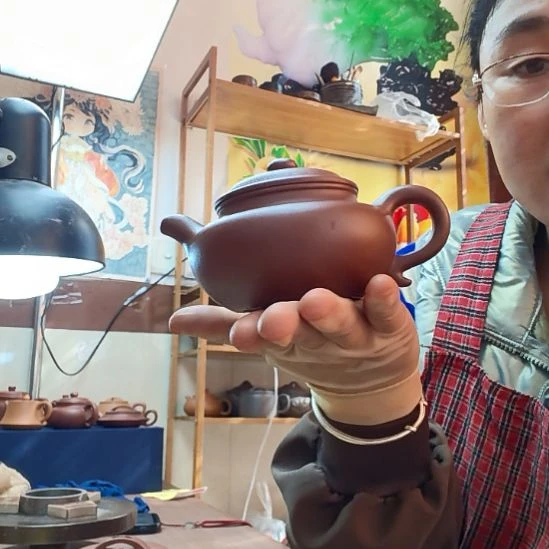 来***奥紫砂茶壶仿古容量250cc