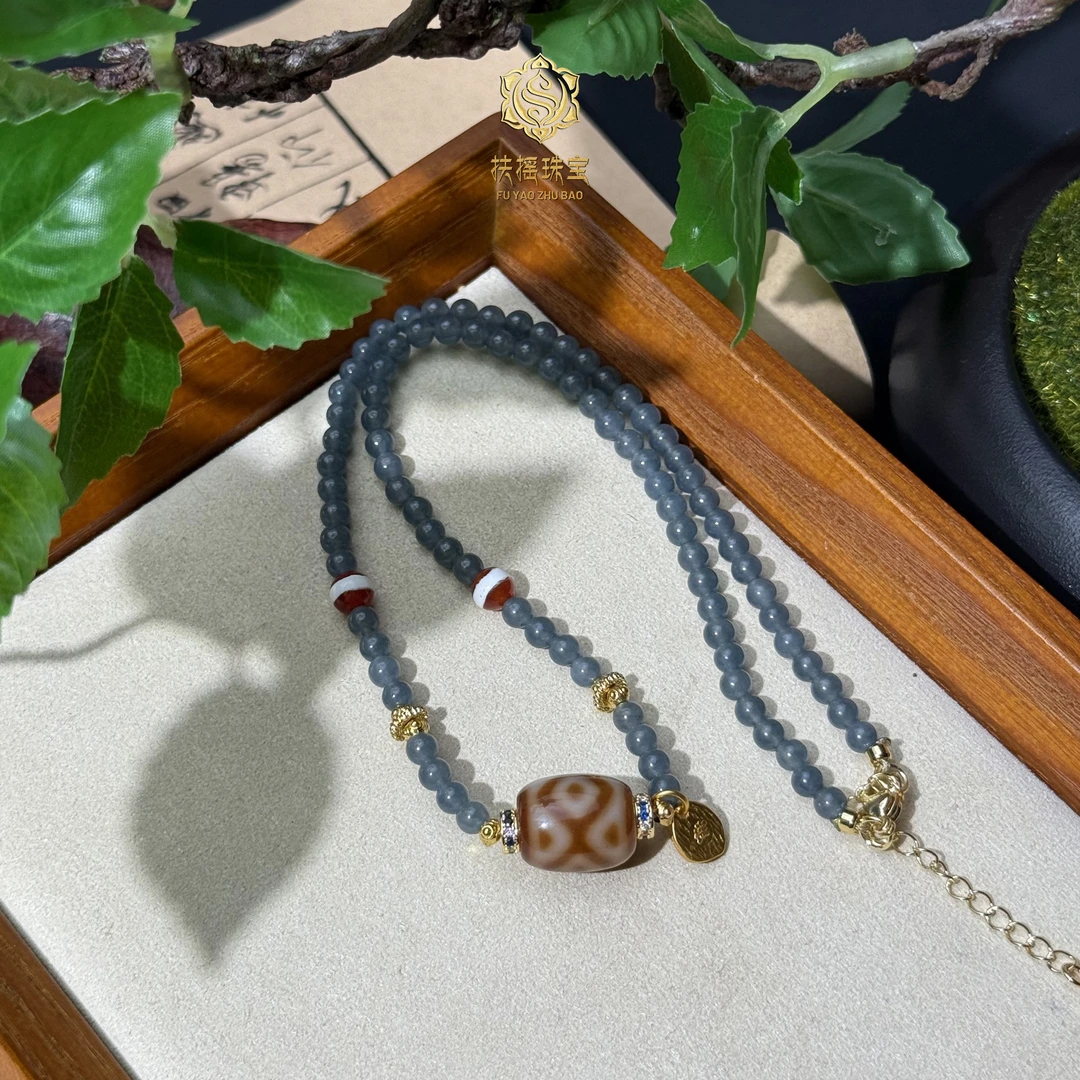 扶摇臻选|金刚三六九红一线玛瑙项链吊坠3121