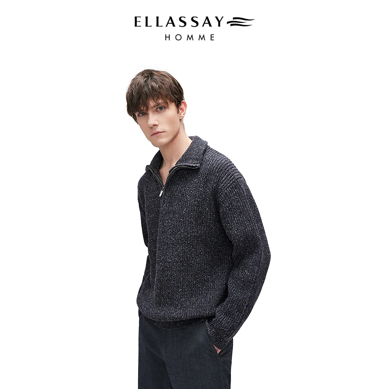 【特供纱线】ELLASSAY歌力思男装25年新款澳洲羊毛毛衫EME363M00400