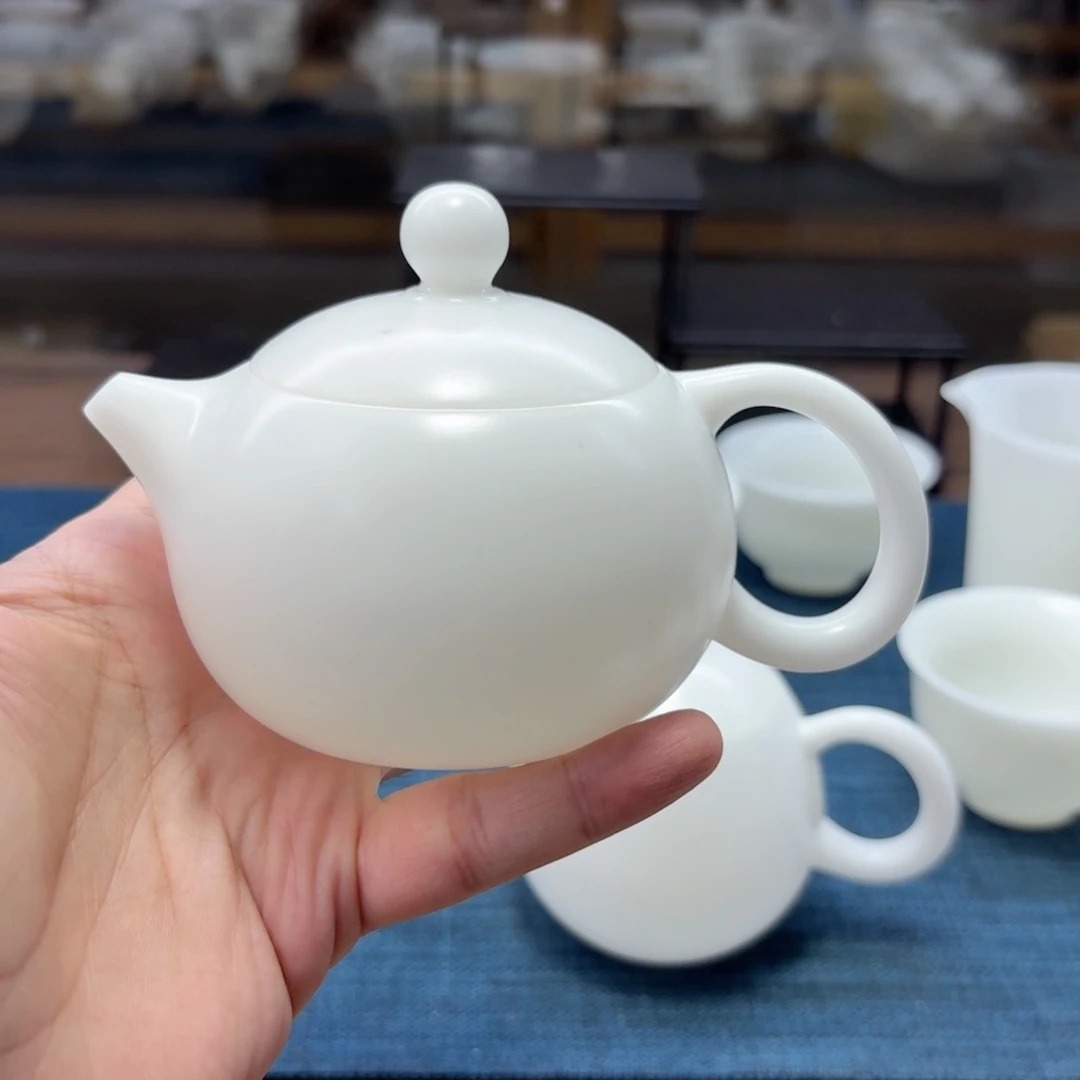 蛋壳瓷冰种玉瓷茶具