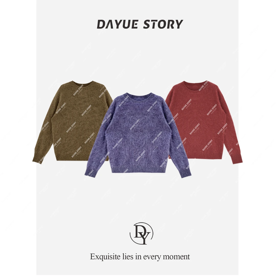 DAYUE【云朵】软到心里~颜色具美！髙品质保暖百搭100山羊绒毛针织衫